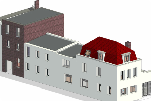 Vue 3D du bâtiment